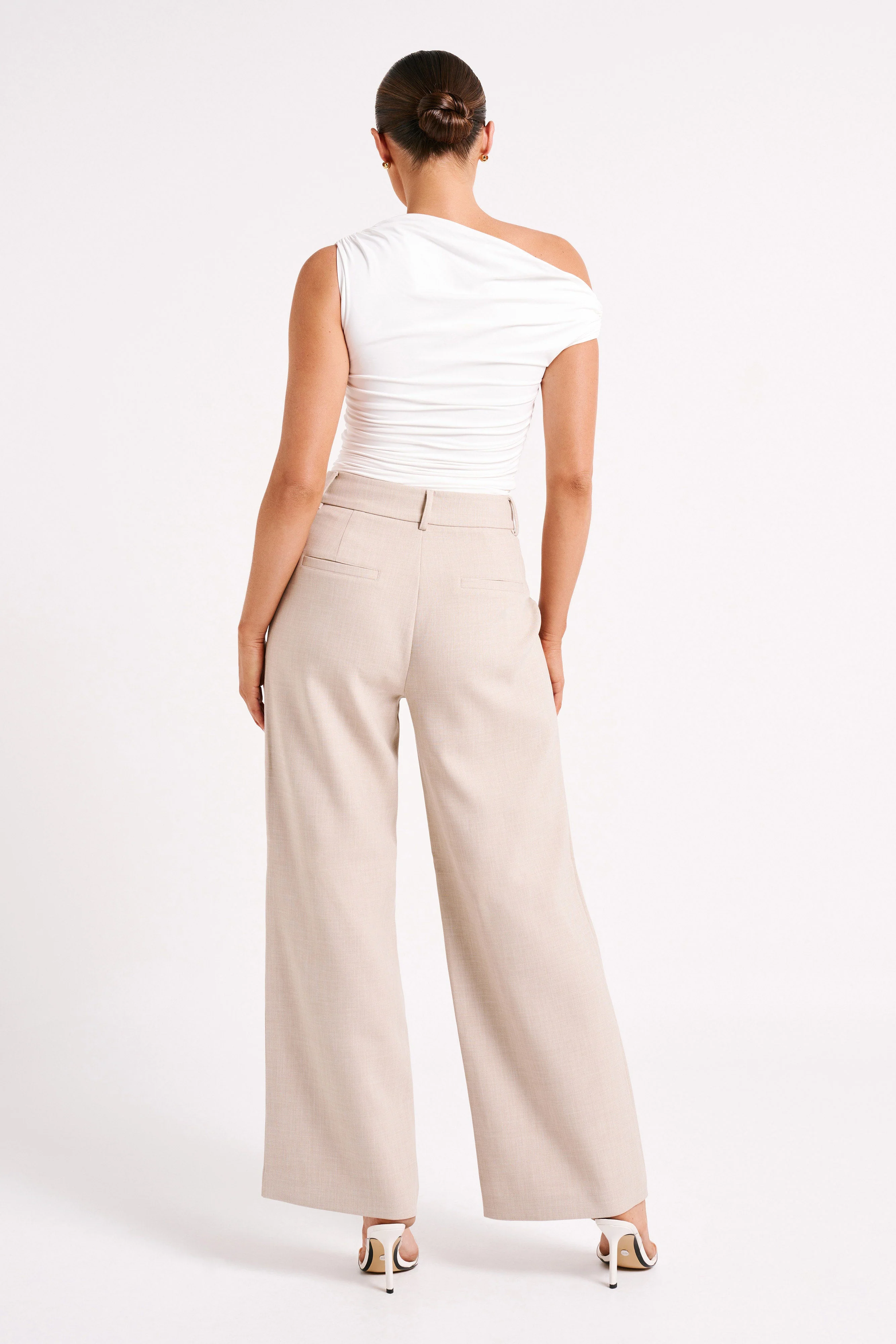 Alayna Recycled Nylon Ruched Top - White - Image 9