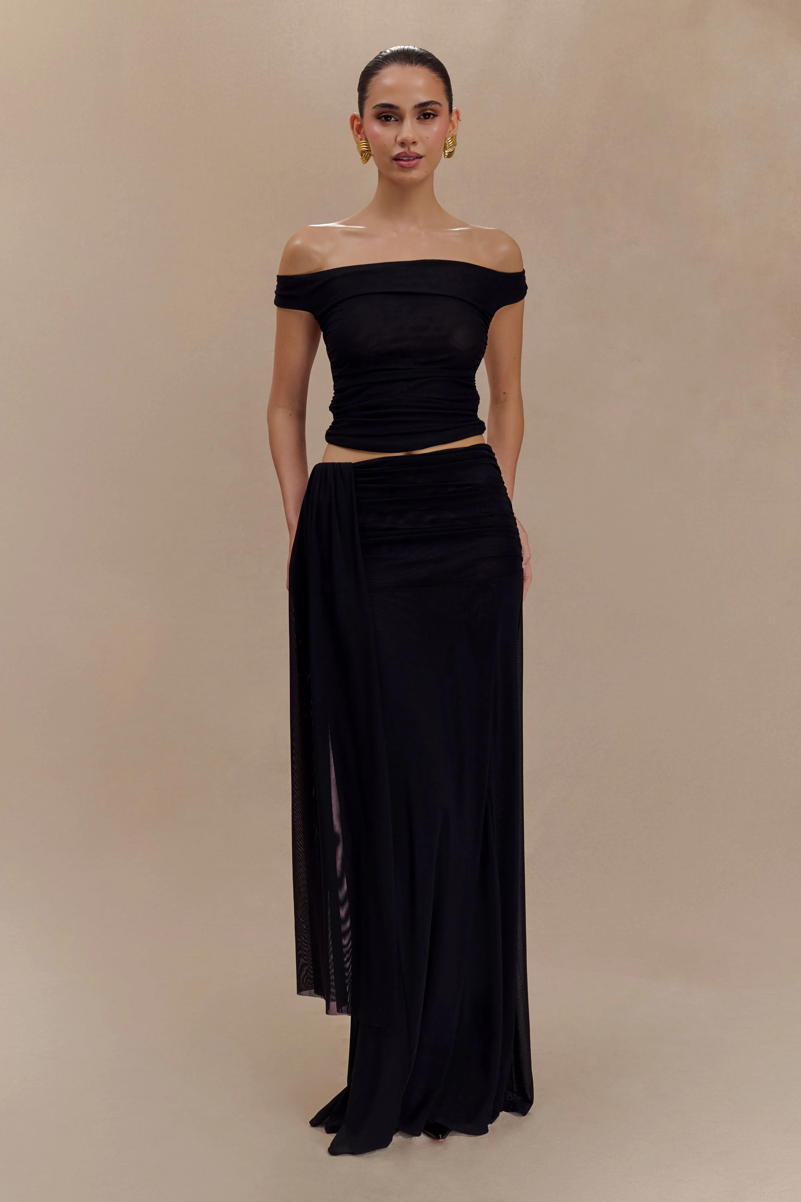 Brooklyn Mesh Crop Top - Black - Image 4