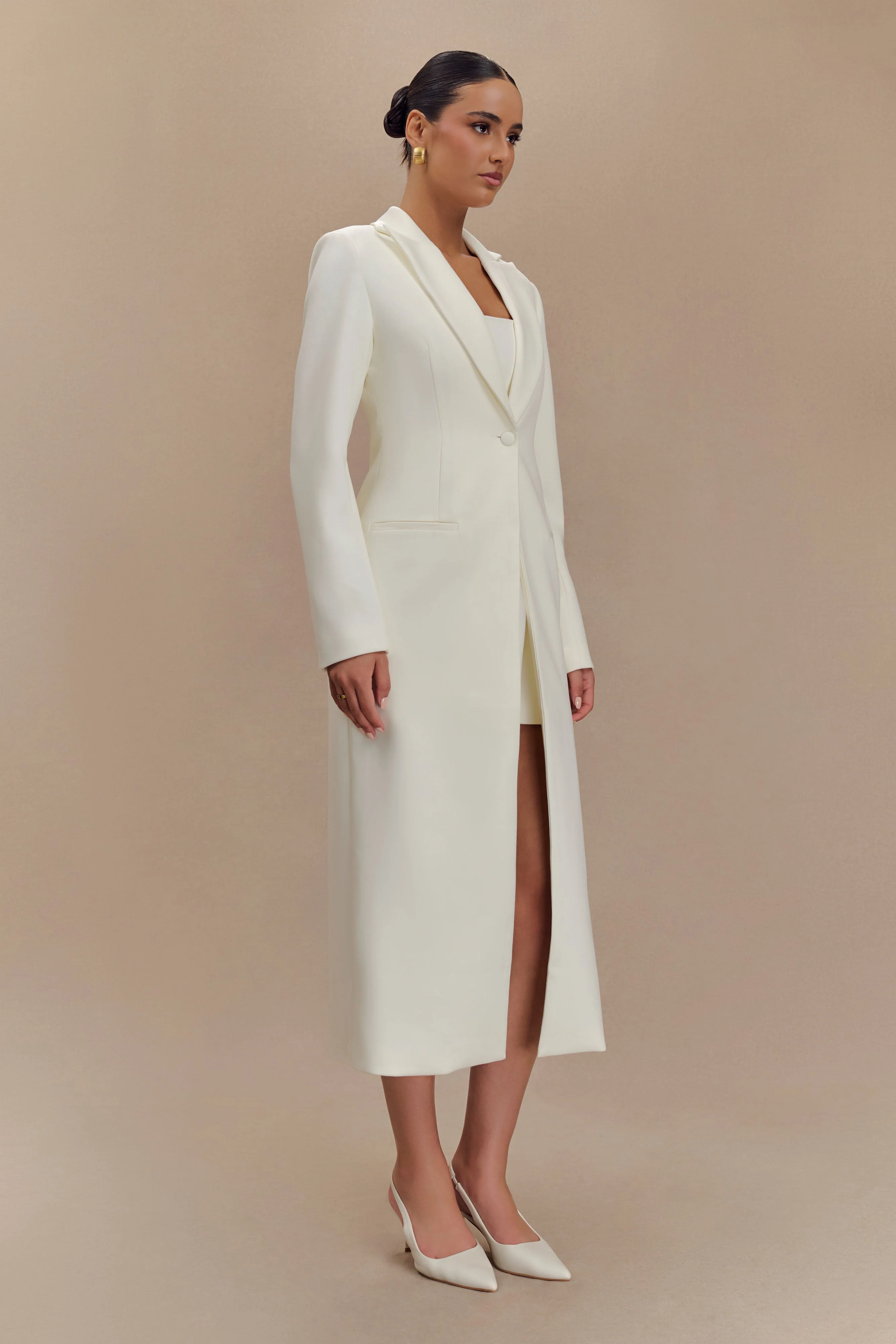 Caviar Suiting Coat - Ivory - Image 6