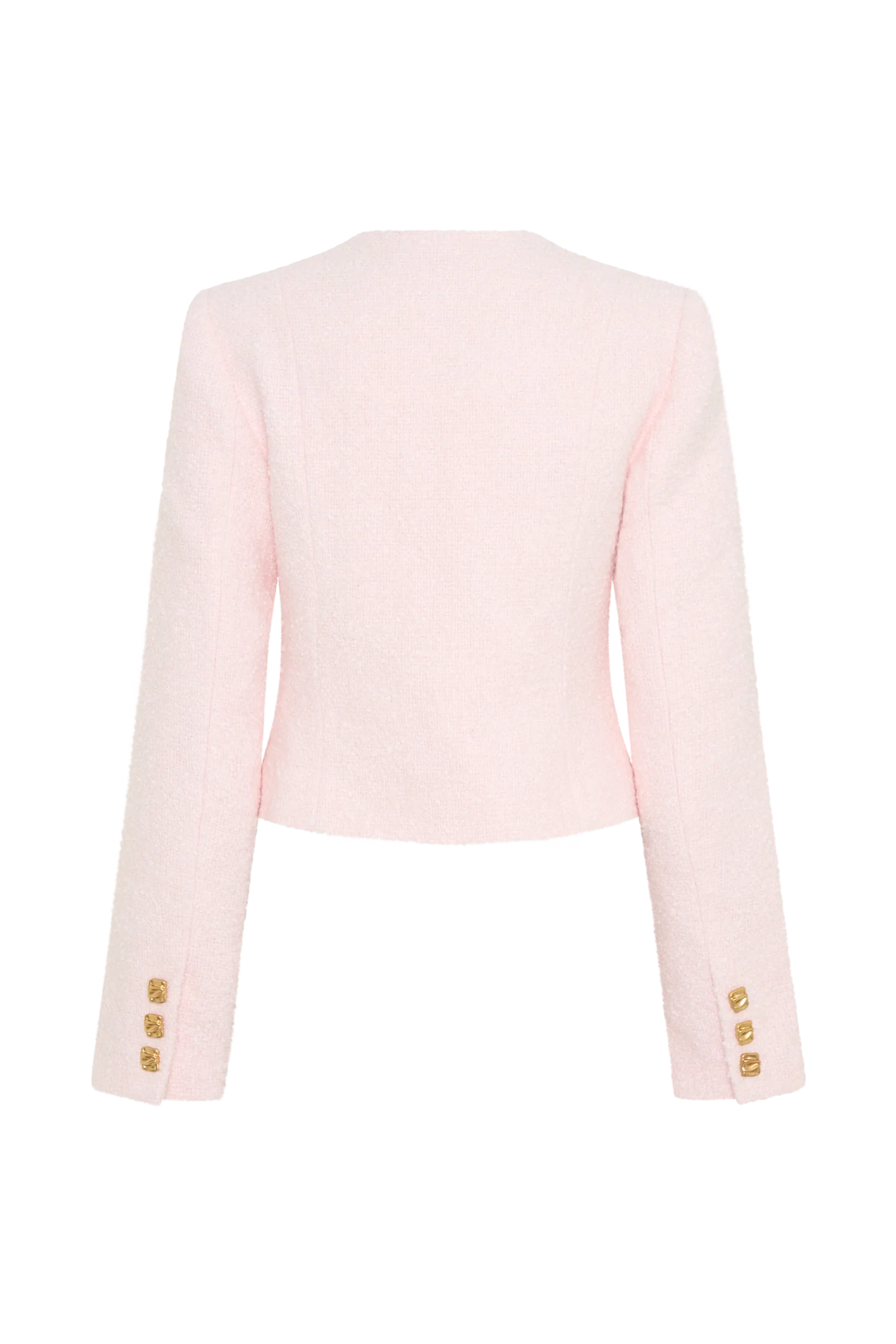 Cleo Boucle Jacket - Powder Pink - Image 8
