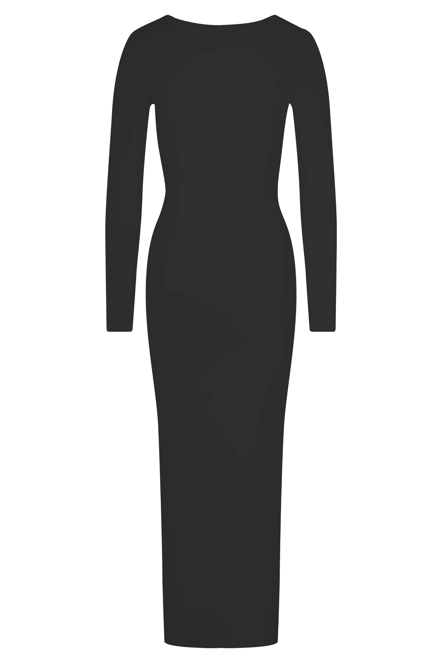 Culver Draped Twist Knit Midi Dress - Black - Image 6