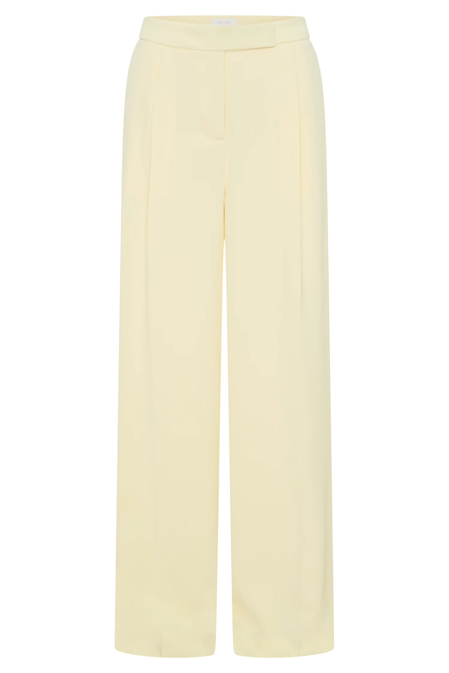 Faith Suiting Wide Leg Pant - Lemon Cream - Image 7