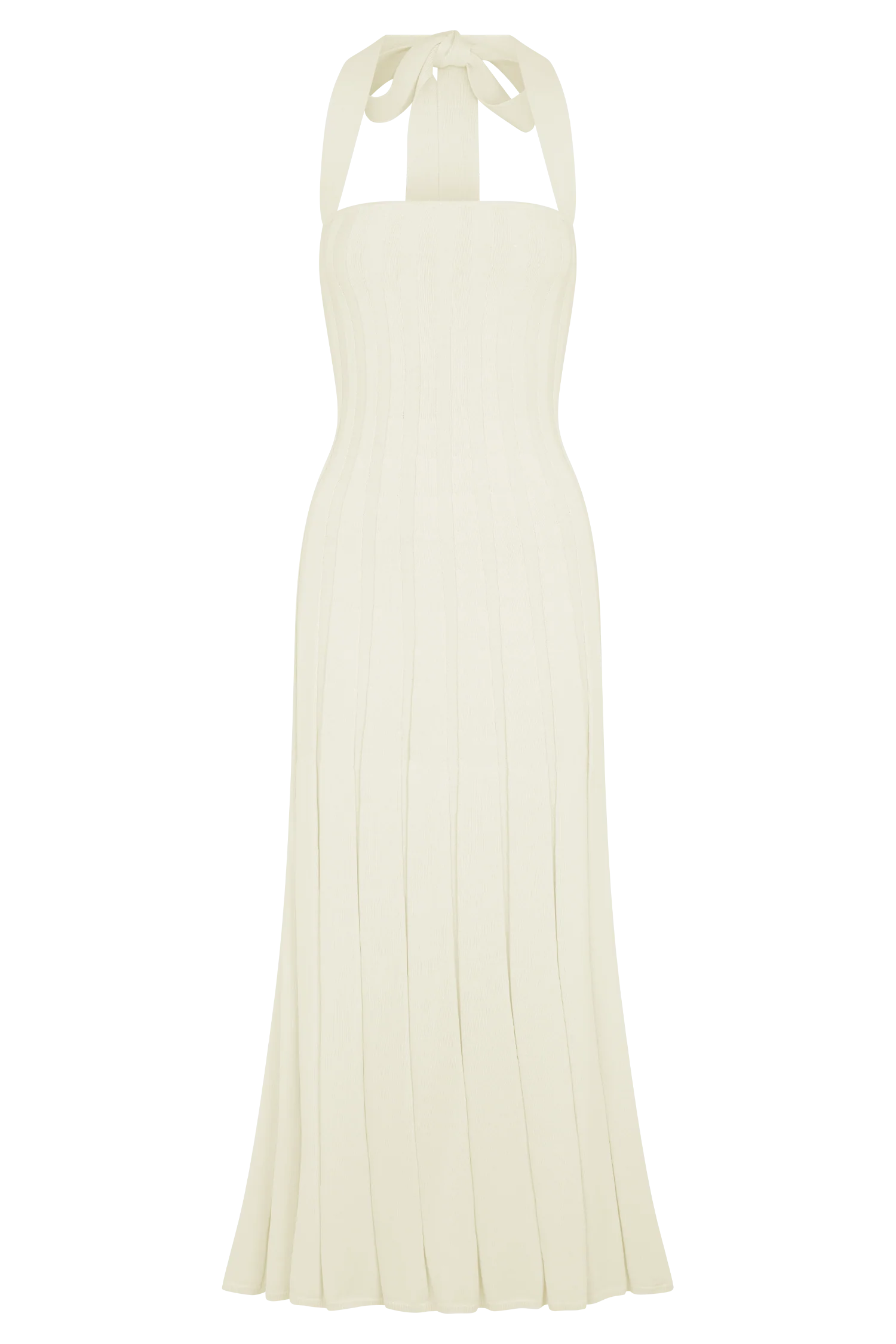 Jacqui Halter Knit Midi Dress - Ivory - Image 7