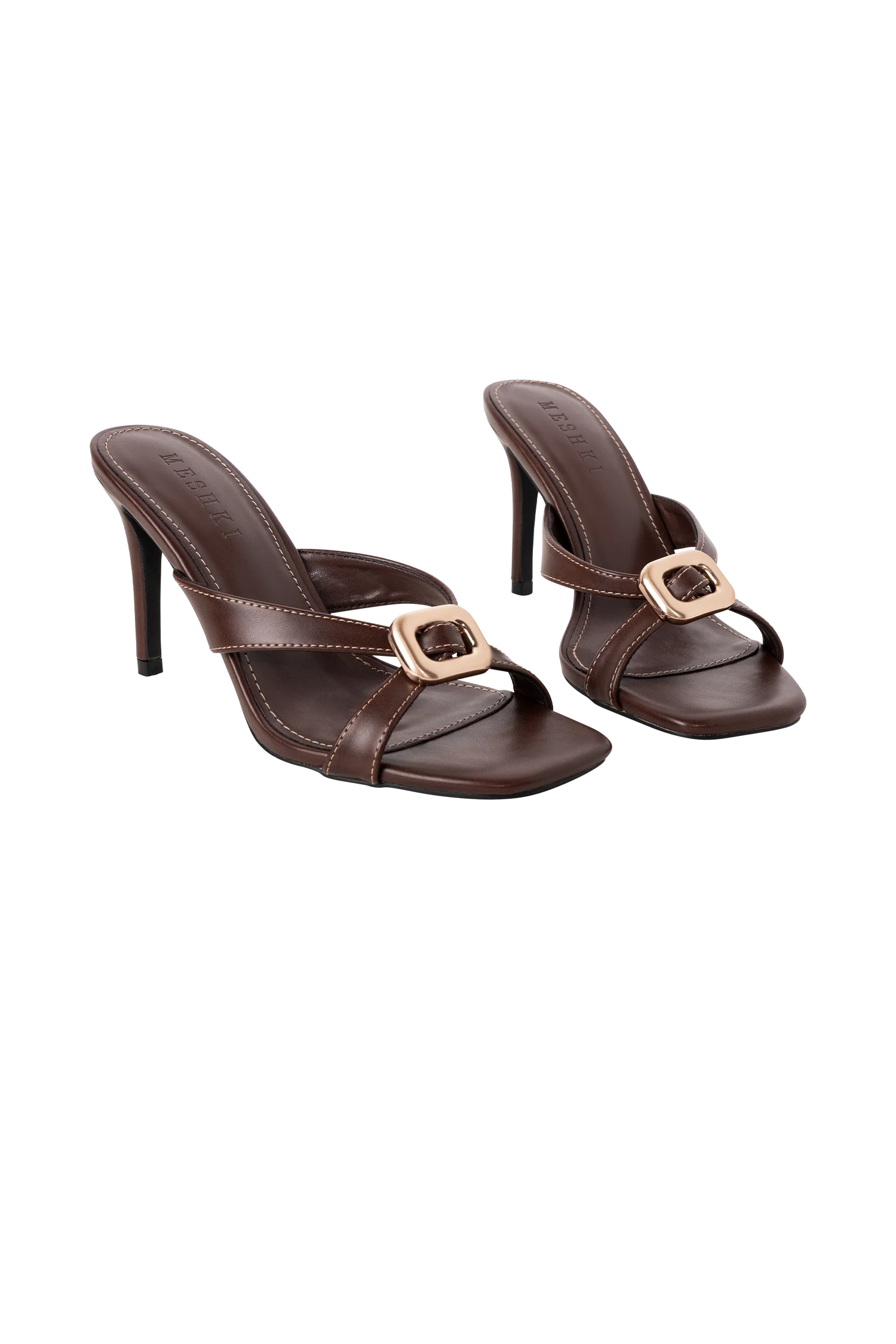Jodie High Heel With Hardware - Chocolate - Image 8