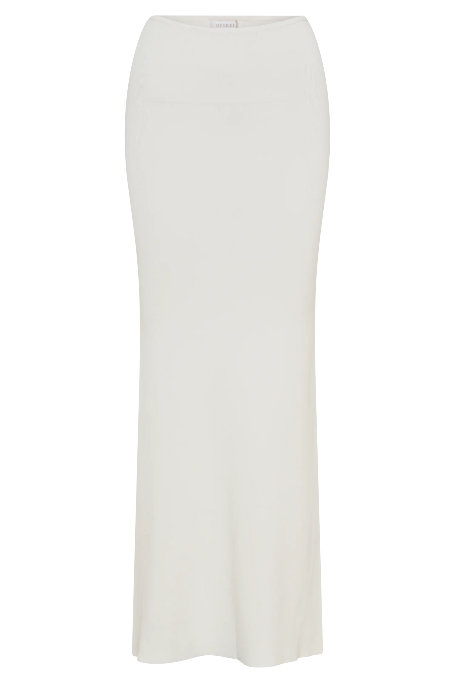 Keaton Fishtail Knit Maxi Skirt - White - Image 5