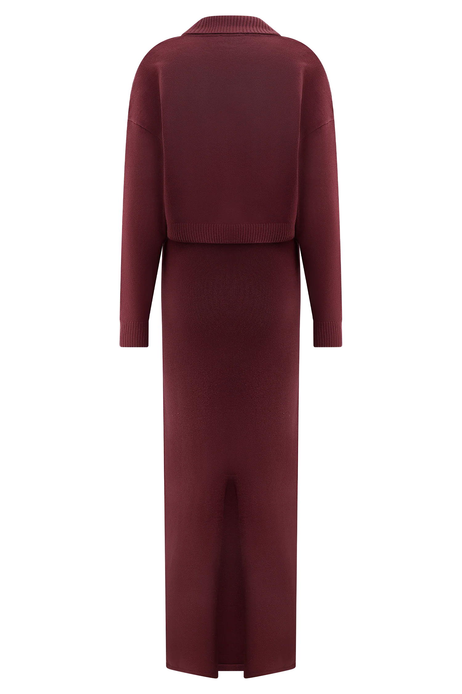 Kingston Knit Maxi Dress - Merlot - Image 10