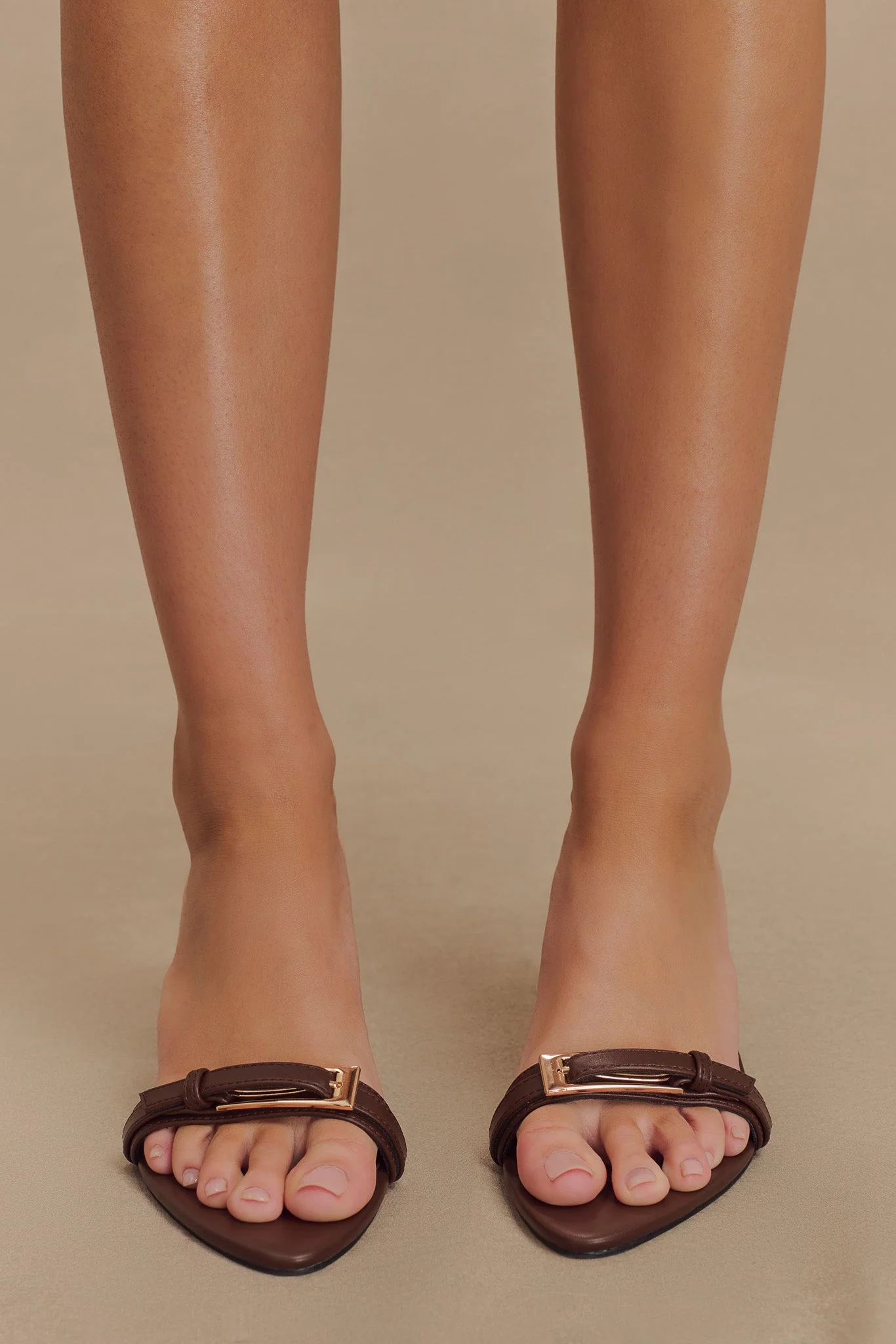 Marieanne Buckle High Heel - Chocolate - Image 4
