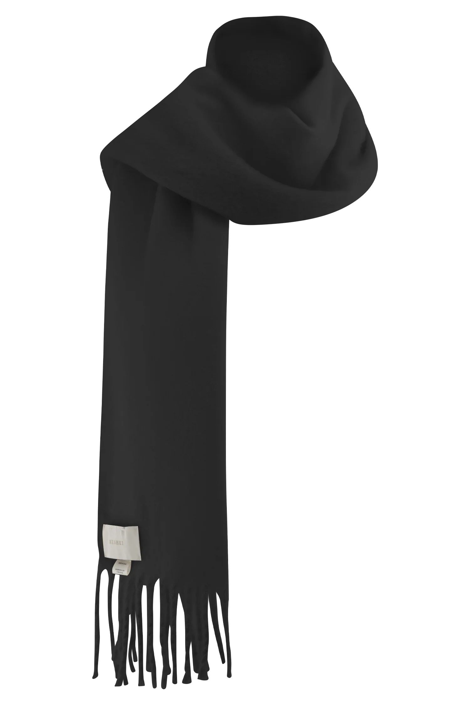 MESHKI Knit Scarf - Charcoal Marle - Image 5