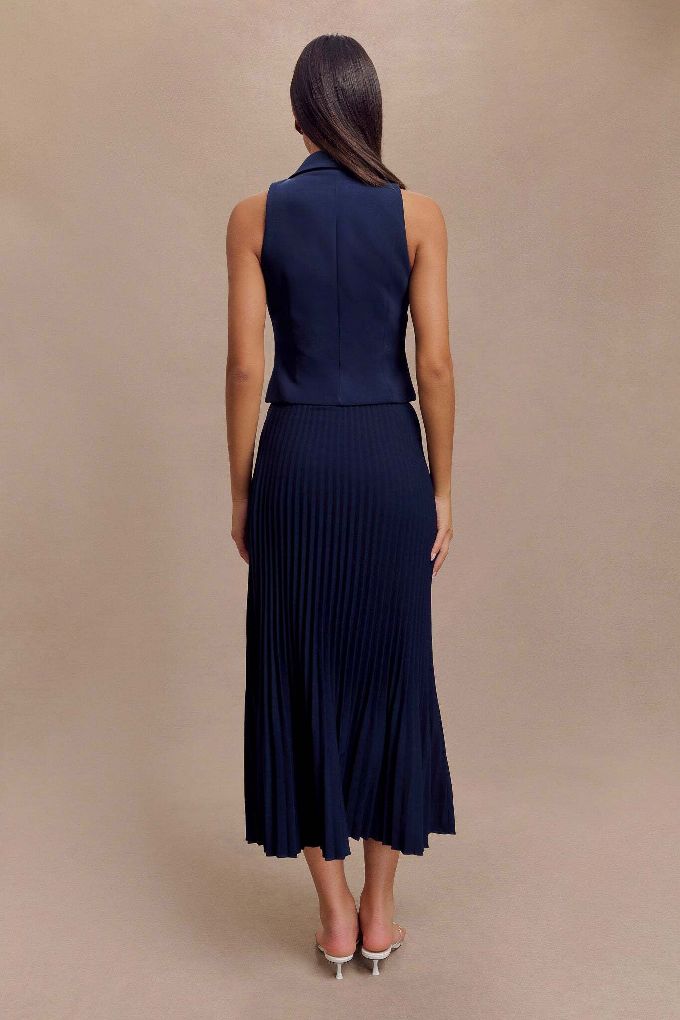 Mura Suiting Vest - Navy - Image 2