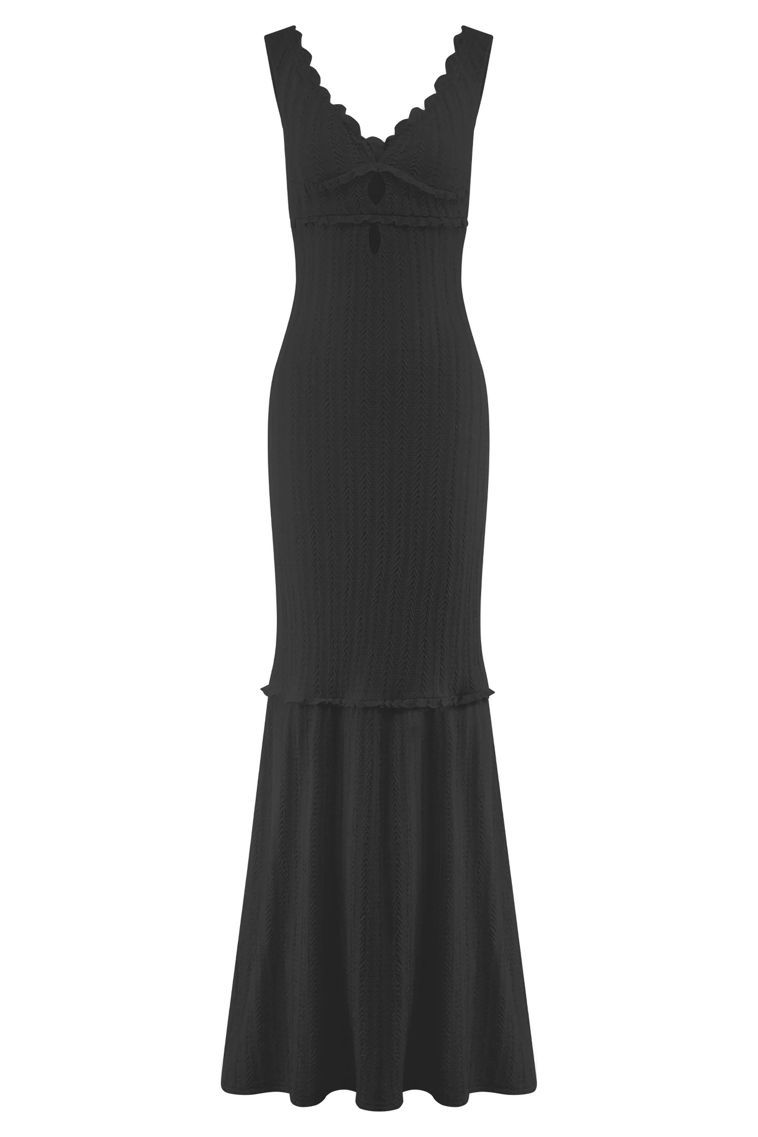 Natalie Off Shoulder Maxi Dress - Black - Image 7